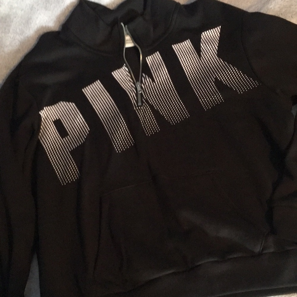 Pink Half Zip Sweatshirt
